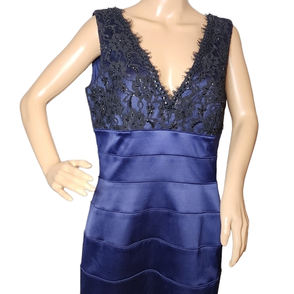 Eliza J. Navy/Black Lace sleeveless dress - Picture 5 of 17